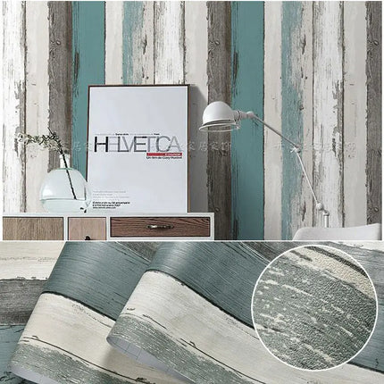 BoHa Waterproof Wood Pattern Wall Sticker - Self-Adhesive PVC Wallpape