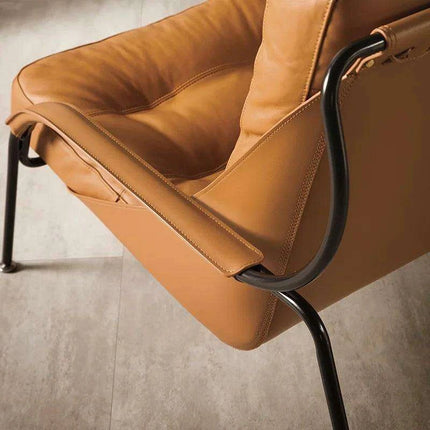 Moroccan Luxe Leather Armchair - Where Comfort Meets Timeless Design