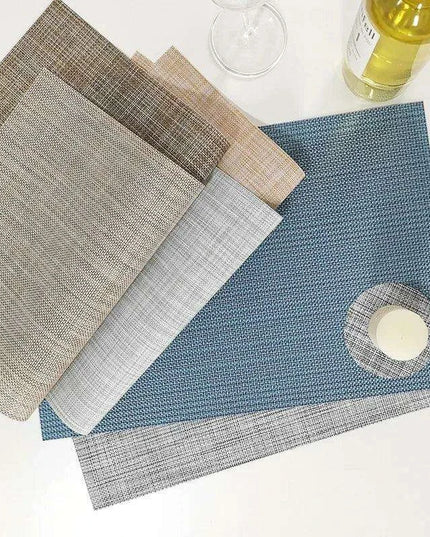 Elegant PVC Dining Table Placemats Set of 6 - Stylish Heat-Resistant Table Protection