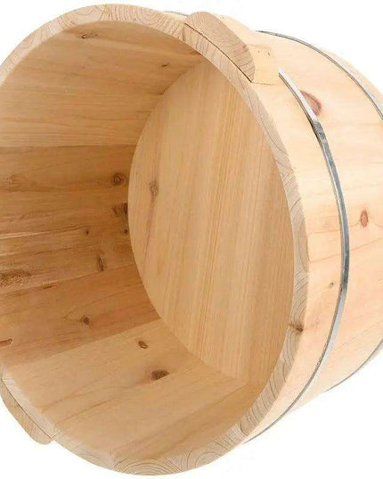 Luxury Solid Wood Foot Soaking Spa Bucket - Stylish Portable Foot Care Tub