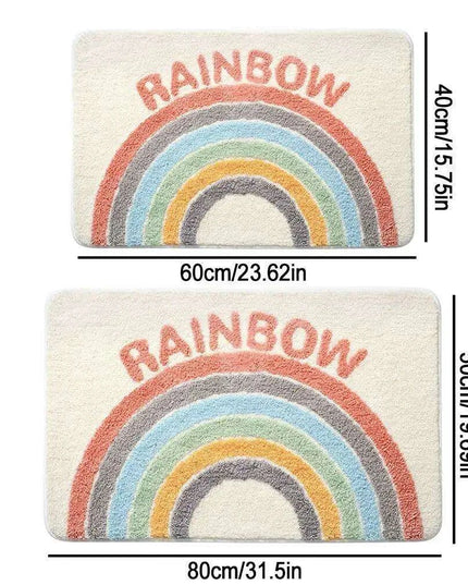 Colorful Comfort Plush Bath Mat - Soft Absorbent Rug