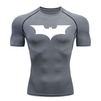 Men's Quick-Dry Compression Fitness T-Shirt for Running and Gym Workouts