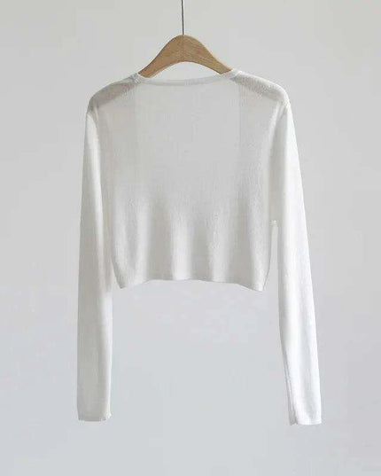 Elegant Women's Lightweight Sweetheart Cardigan for Spring/Summer Style