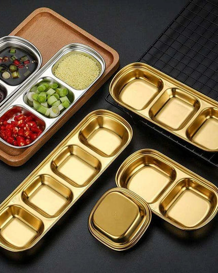 Elegant Stainless Steel Condiment Serving Set for Entertaining and BBQ Gatherings