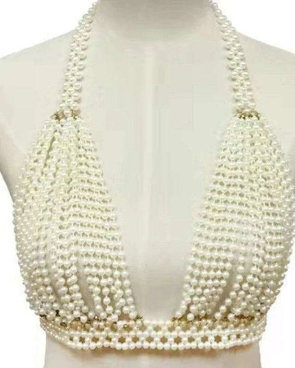 Pearl Elegance Choker and Body Chain Set