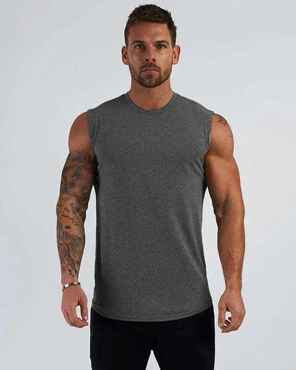 Men's Bodybuilding Sleeveless Workout Tank Top for Fitness and Sports