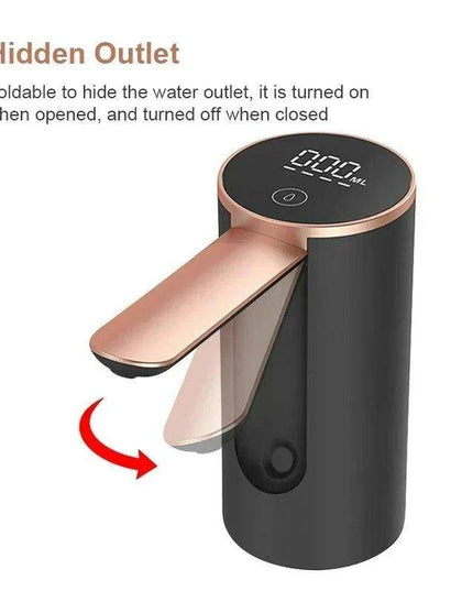Smart Foldable Electric Water Dispenser - Portable Touch-Controlled Rechargeable Bottle Pump