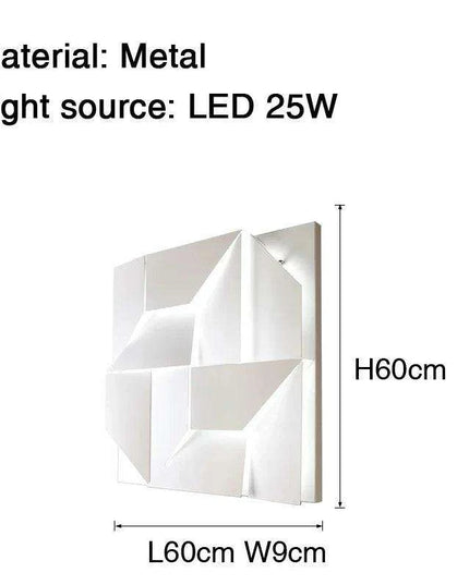 Elegant Customizable 3D Wall Sconce with Adjustable Brightness - Select Your Ideal Size