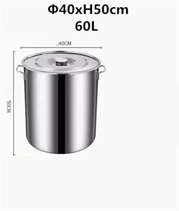 Versatile Stainless Steel Cooking Pot Set with Handle for Easy Transport