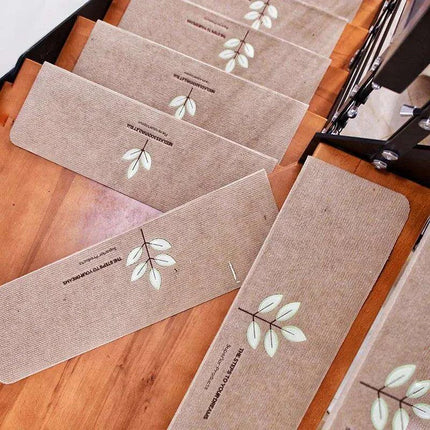 Stylish and Secure Plush Stair Mat Collection with Elegant Patterns