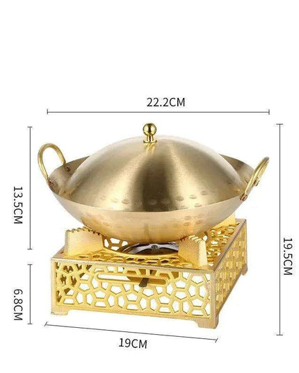 Solo Copper Hotpot Adventure: High-Quality Single Person Set with Quick Delivery