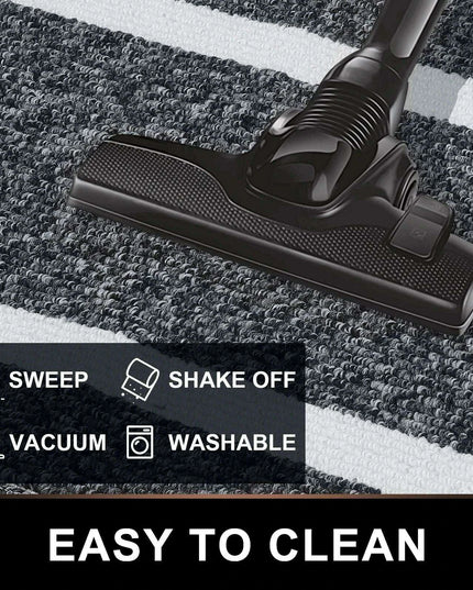 Luxurious Non-Slip Microfiber Welcome Mat: Chic Moisture-Absorbing Rug for Entryways