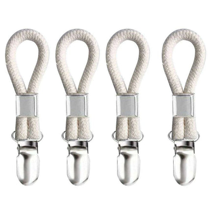 Cotton Loop Kitchen Towel Clip Hanger Set for Efficient Towel Storage and Organization