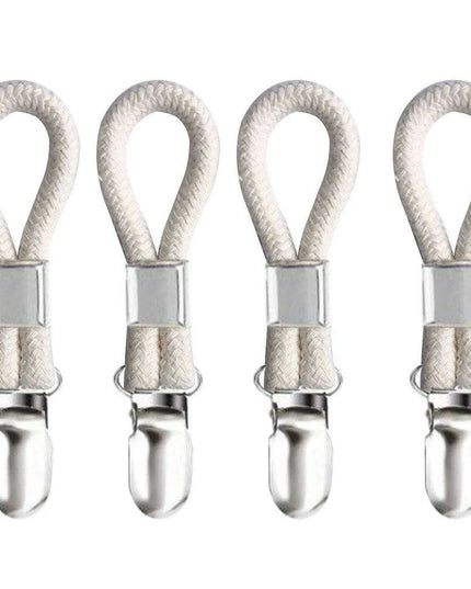 Cotton Loop Kitchen Towel Clip Hanger Set for Efficient Towel Storage and Organization