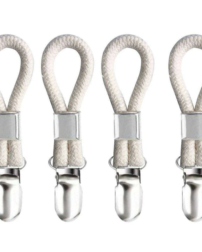 Cotton Loop Kitchen Towel Clip Hanger Set for Efficient Towel Storage and Organization