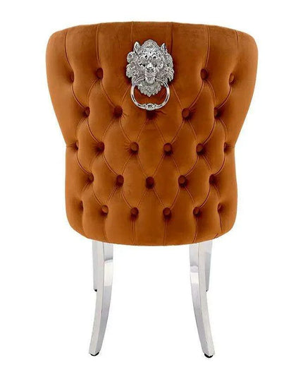 Set of 4 - Contemporary Elegance Dining Chairs with Stylish Stainless Steel Base