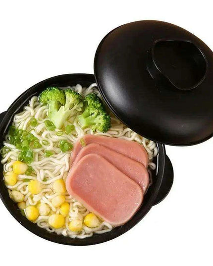 Eco-Friendly Wheat Straw Ramen Bowl with Lid - Versatile Kitchen Storage for Soups, Salads, and More