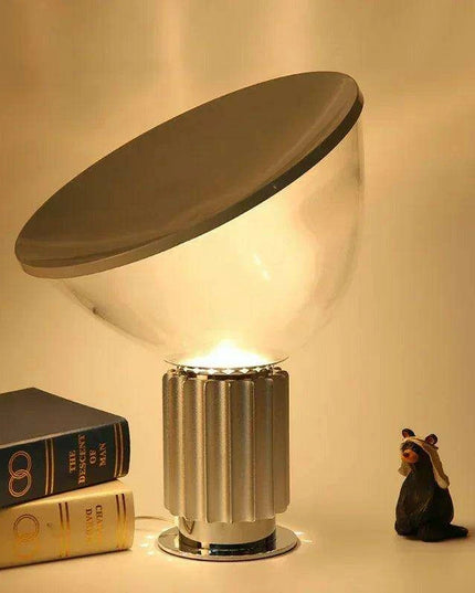 LED Radar Table Lamp - Elegant Glass Light for Living Room, Bedroom, and Office Spaces