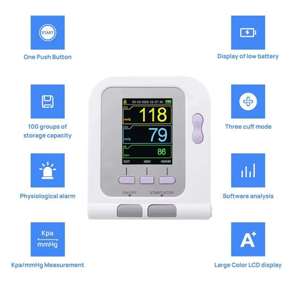 Veterinary Digital Blood Pressure and Oxygen Saturation Monitor for Animal Health