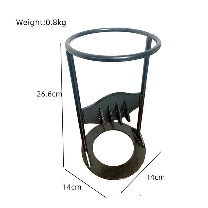 Artisan Cast Iron Log Splitting Wedge - Essential Tool for Camping and Outdoor Adventures