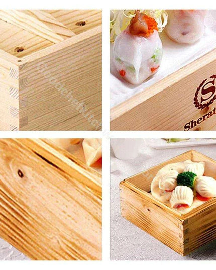 Multi-Purpose Wooden Steamer Set for Healthy Culinary Adventures