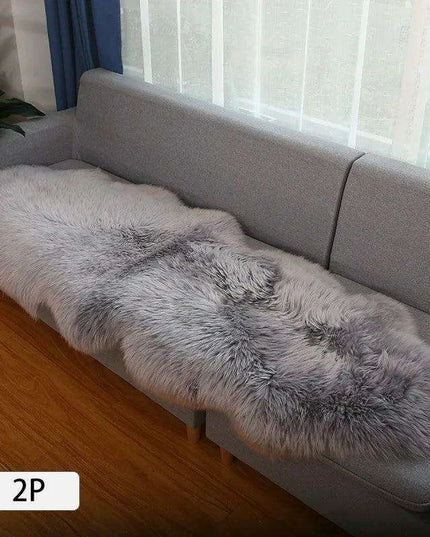 Luxurious Genuine Sheepskin Shag Rug for Ultimate Comfort - Soft, Plush Carpet for Sofa and Chair