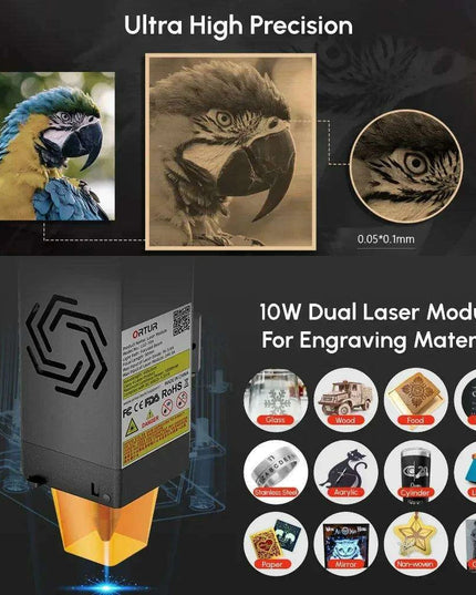 High-Performance Laser Engraver with Rapid Cutting Technology