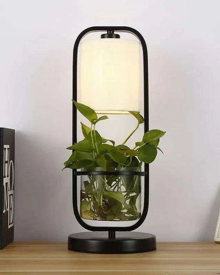 Botanical Elegance: Chic Table and Standing Lamp Set