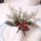 4PCS Christmas Cedrus Table Napkin Ring, Jute Lace Napkin Buckle,Crafts Holder Handmade Party Dinner New Year Decor 4pcs-christmas-cedrus-table-napkin-ring-jute-lace-napkin-buckle-crafts-holder-handmade-party-dinner-new-year-decor