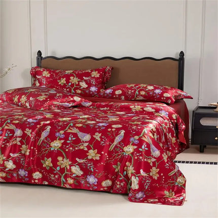 100% Mulberry Silk Duvet Cover Set, Cal King/Super King