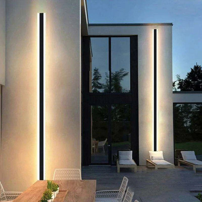 Modern Black LED Nordic Wall Sconce with Remote for Indoor and Outdoor Ambiance
