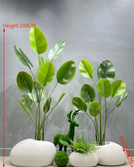 European Chic Tree-Adorned Floor Vase Set for Elegant Decor