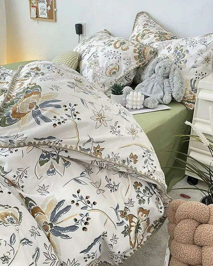 Charming Cherry Blossom Soft Washed Cotton Bedding Set