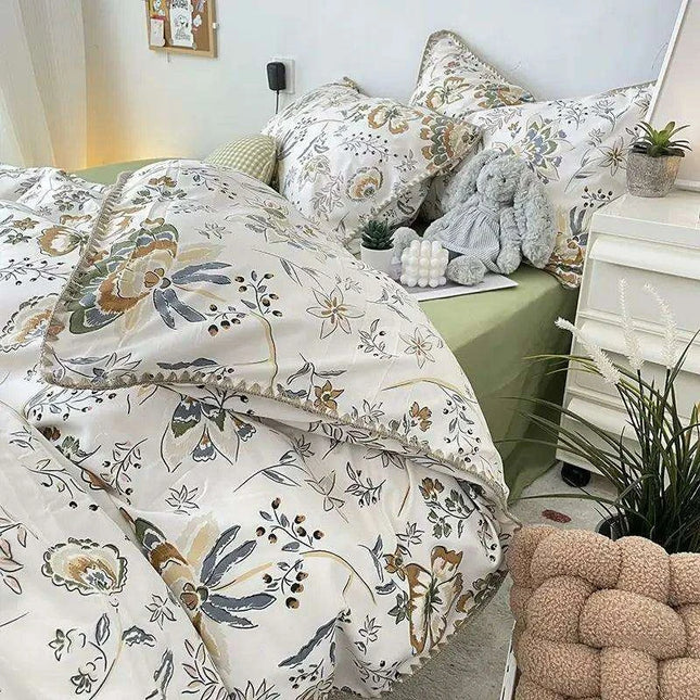 Charming Cherry Blossom Soft Washed Cotton Bedding Set