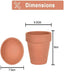 Set of 6 Adorable Mini Terracotta Pots with Saucers - Perfect for Succulents, Cacti, and Herbs - Sturdy Clay Planters for Home and Garden Decoration