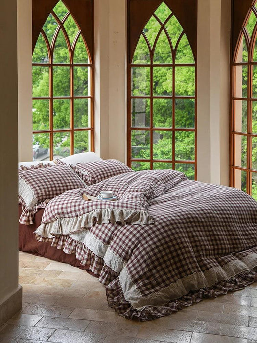 High-end 100% Cotton Bedding Set Eco-friendly Double Layer