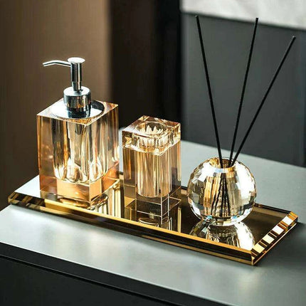 Sophisticated Square Hotel Glass Soap Dispenser with Polished Silver Pump for Contemporary Bathrooms