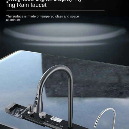 Sustainable Elegance: 304 Stainless Steel Waterfall Faucet for Modern Kitchens