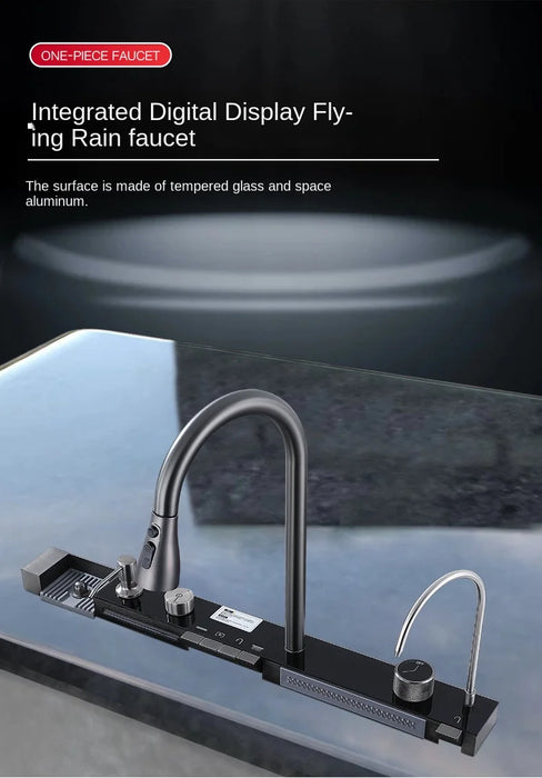 304 Stainless Steel Waterfall Kitchen Faucet with Eco-Friendly Features
