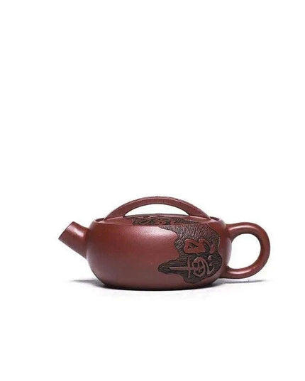 Authentic Elegance: 120ml Dragon's Blood Sand Teapot for Tea Aficionados