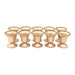 Golden Trumpet Vases Set - Elegant Wedding Decor Pieces