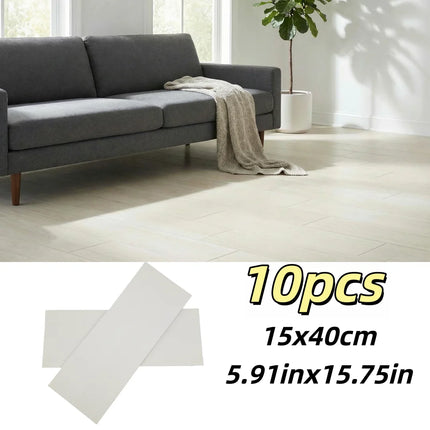 Self-Adhesive Wood Grain Floor & Wall Stickers – Set of 10