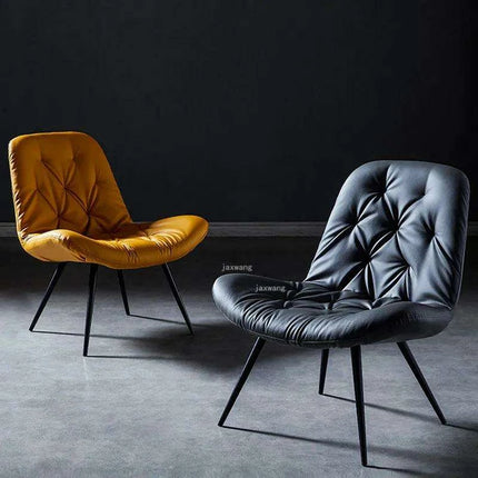 Nordic Elegance Leather Single Sofa: Redefine Comfort and Style in Your Living Space