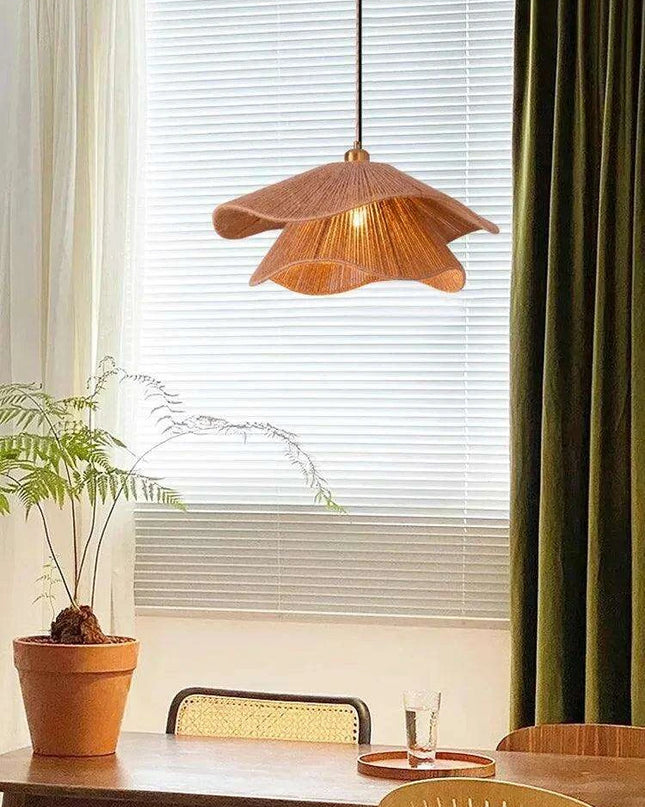 Japanese Wabi Sabi Hemp Rope Chandelier