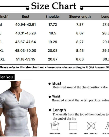 Men's Slim Fit V-Neck T-Shirt for Summer Running and Fitness Activities