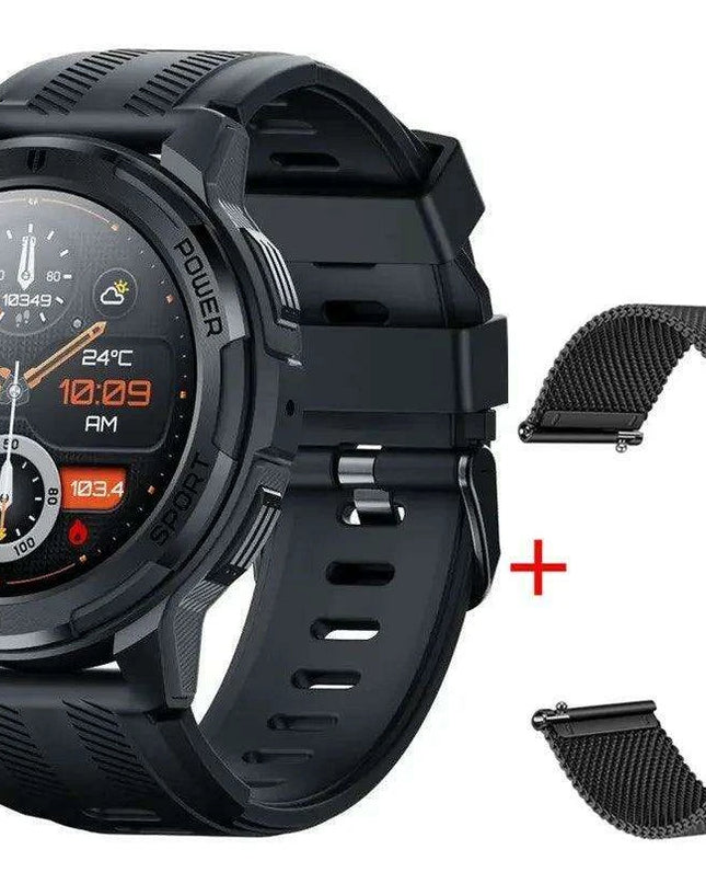 2024 All-Weather AMOLED Smartwatch with Advanced Health Tracking and Bluetooth Sync for iOS and Android