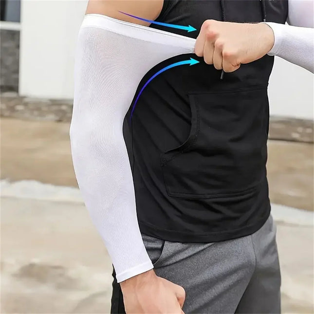 6-Pack Unisex Cooling Arm Sleeves — UV Protection & Compression