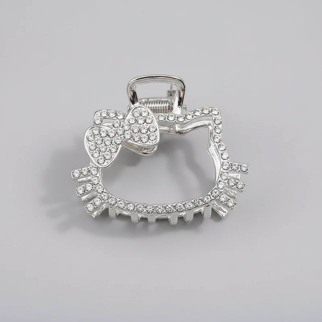 Kawaii Hello Kitty Alloy Rhinestone Gripper Girl Cute Cartoon Hair Accessories Holiday Gift Anime Decorations Women Accessories kawaii-hello-kitty-alloy-rhinestone-gripper-girl-cute-cartoon-hair-accessories-holiday-gift-anime-decorations-women-accessories