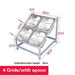 Milk Tea Shop Organizational Marvel: Multi-Grid Portion Basin Rack for Streamlined Efficiency