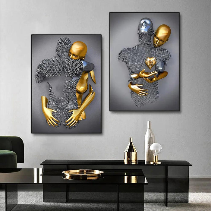 Nordic Elegance: Alluring Women's Canvas Art for Chic Home Interiors